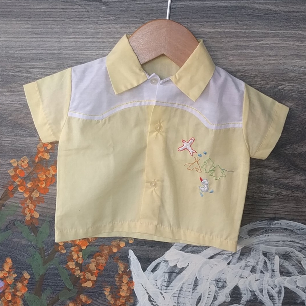 Vintage baby shirt three months